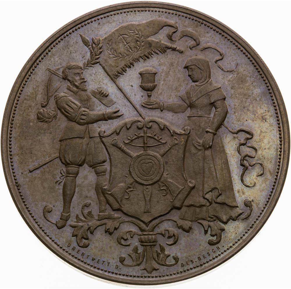 Bronze Medal 1885 - back