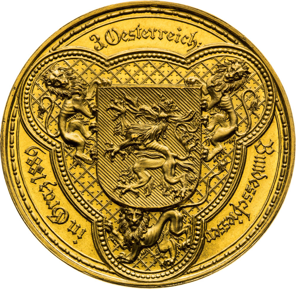 Gold Medal 1889 (4 Ducats) - back