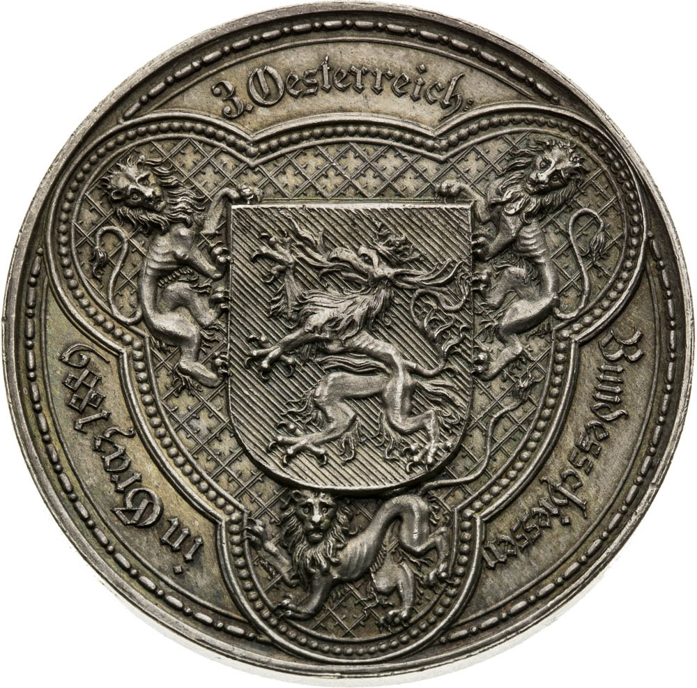 Silver Medal 1889 (2 Gulden) - back