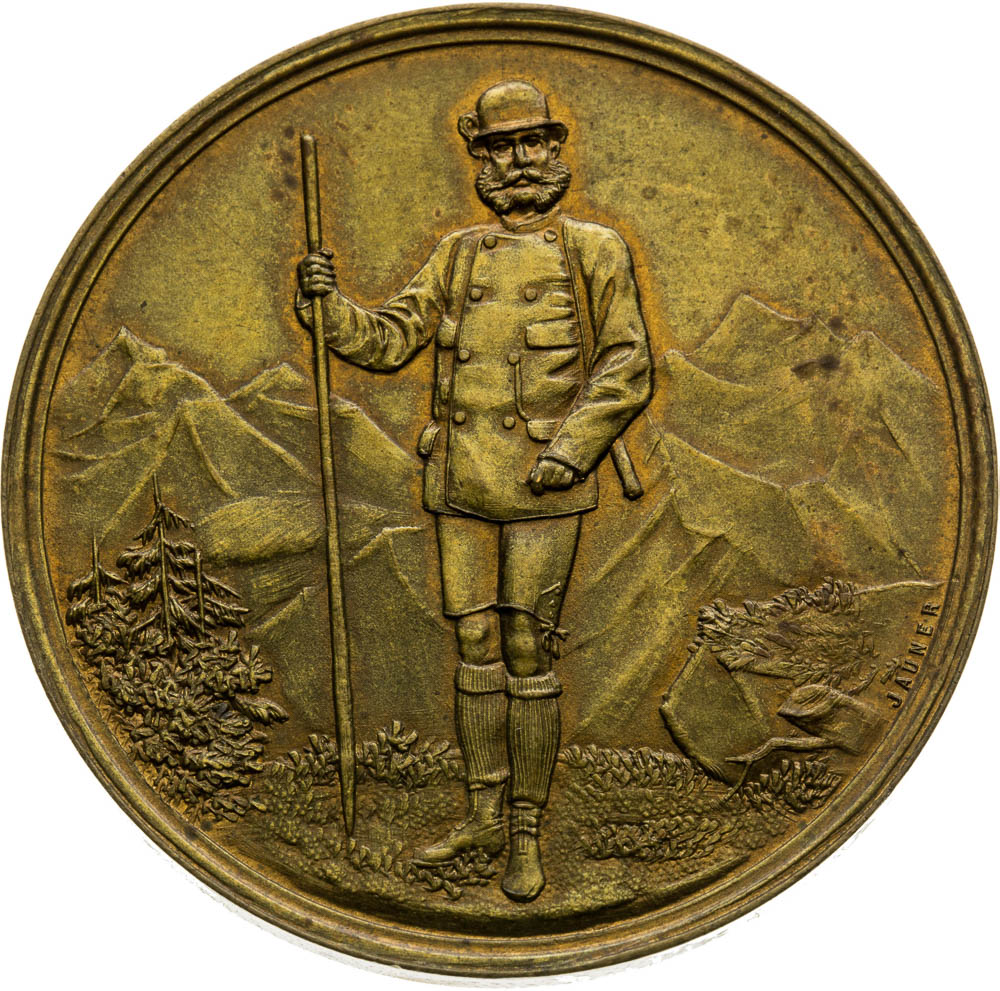Bronze Medal 1889 (2 Gulden) - front