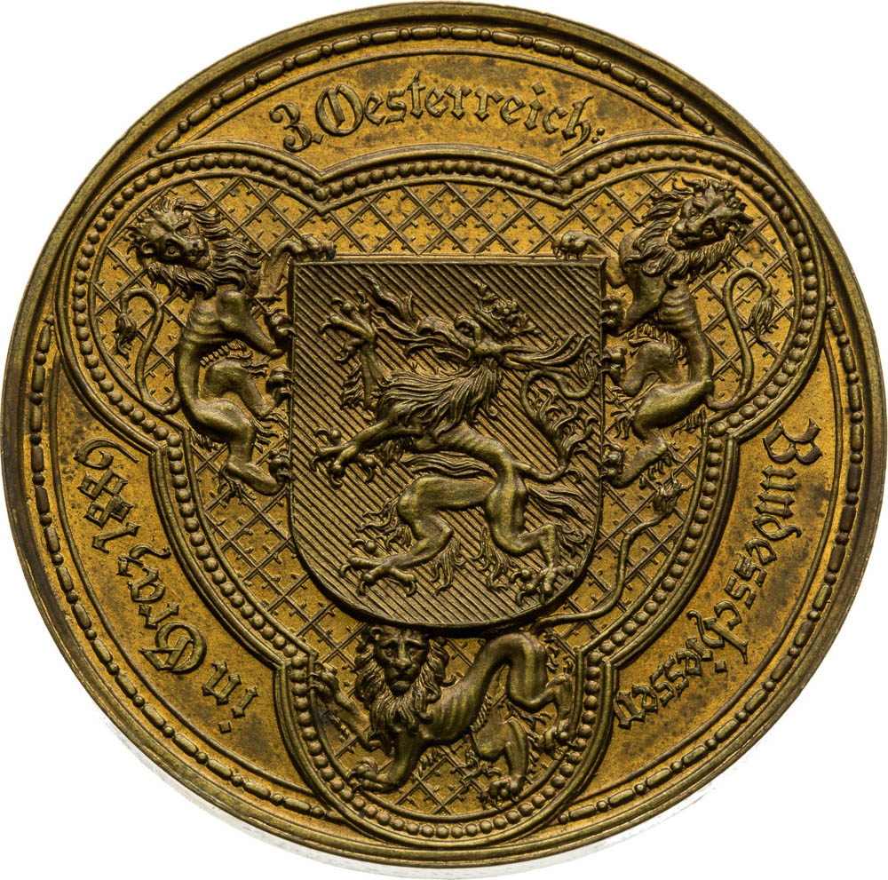 Bronze Medal 1889 (2 Gulden) - back