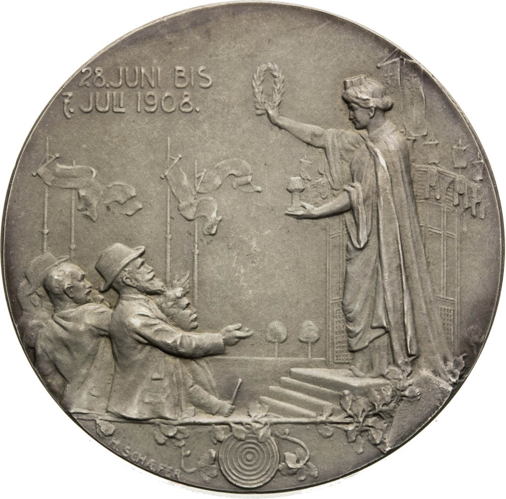 Silver Medal 1908 - back