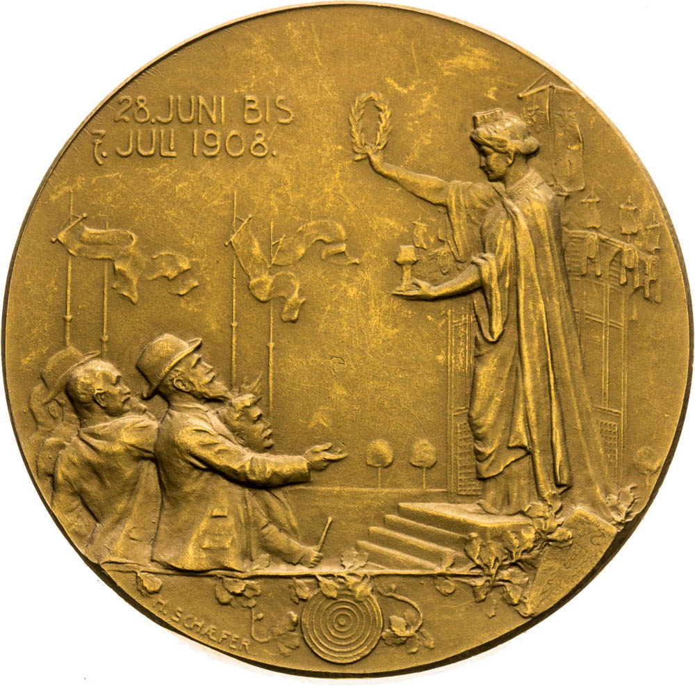 Gold Medal 1908 - back