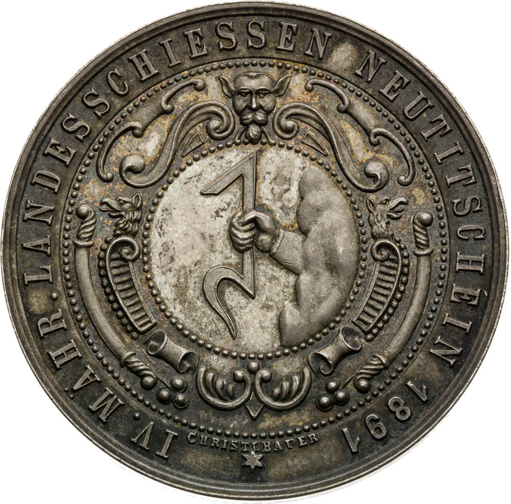 Silver Medal 1891 (2 Gulden) - back