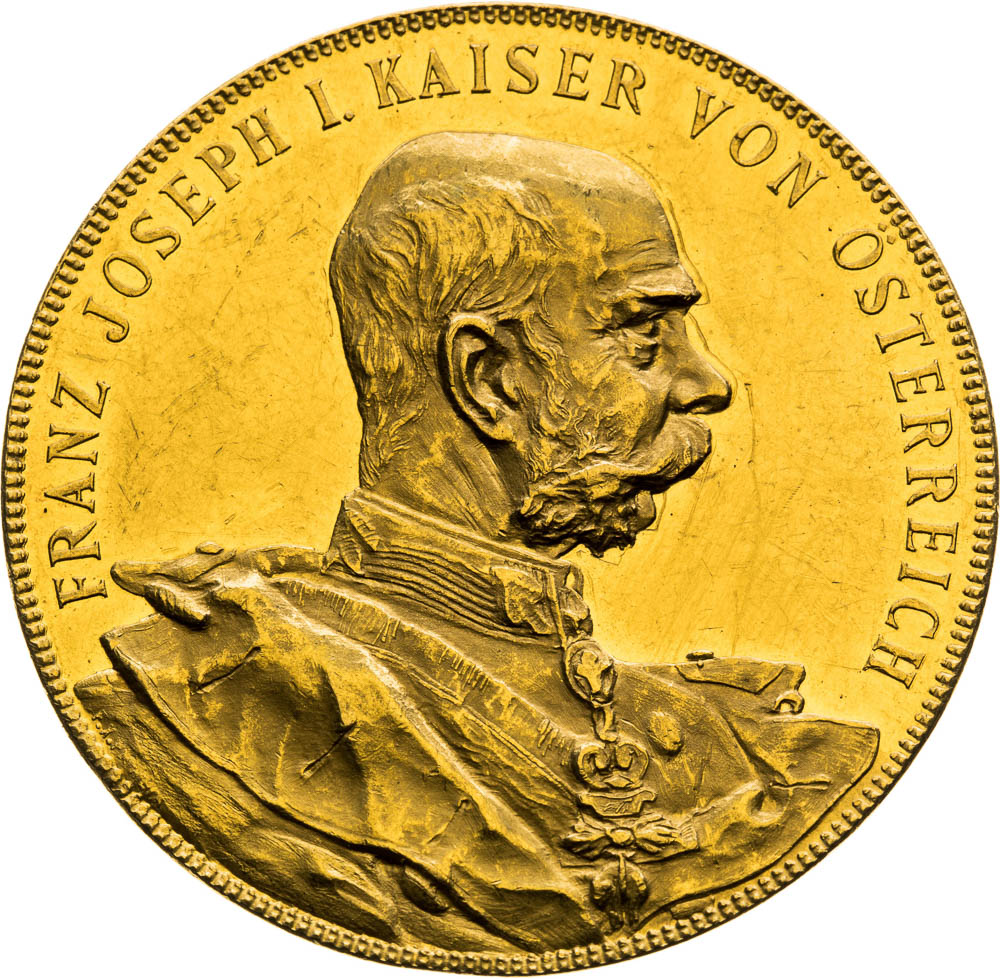 Gold Medal 1896 (4 Ducats) - front
