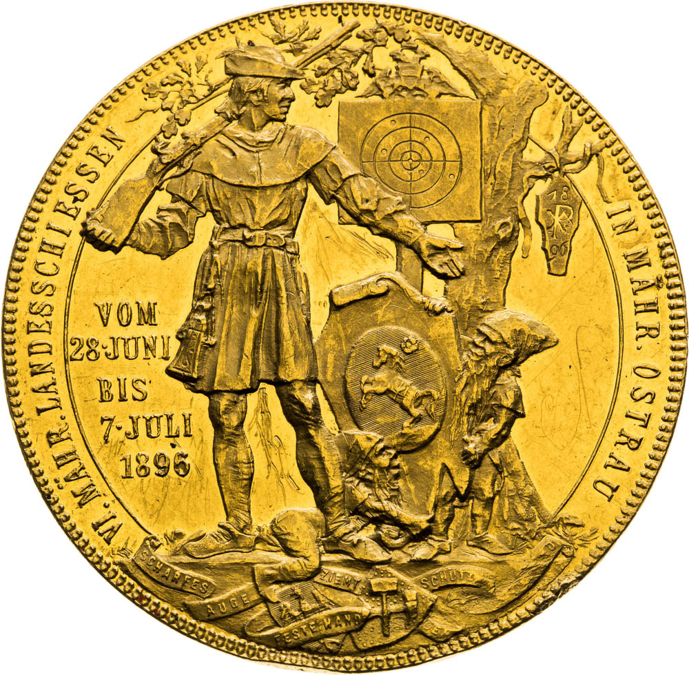 Gold Medal 1896 (4 Ducats) - back