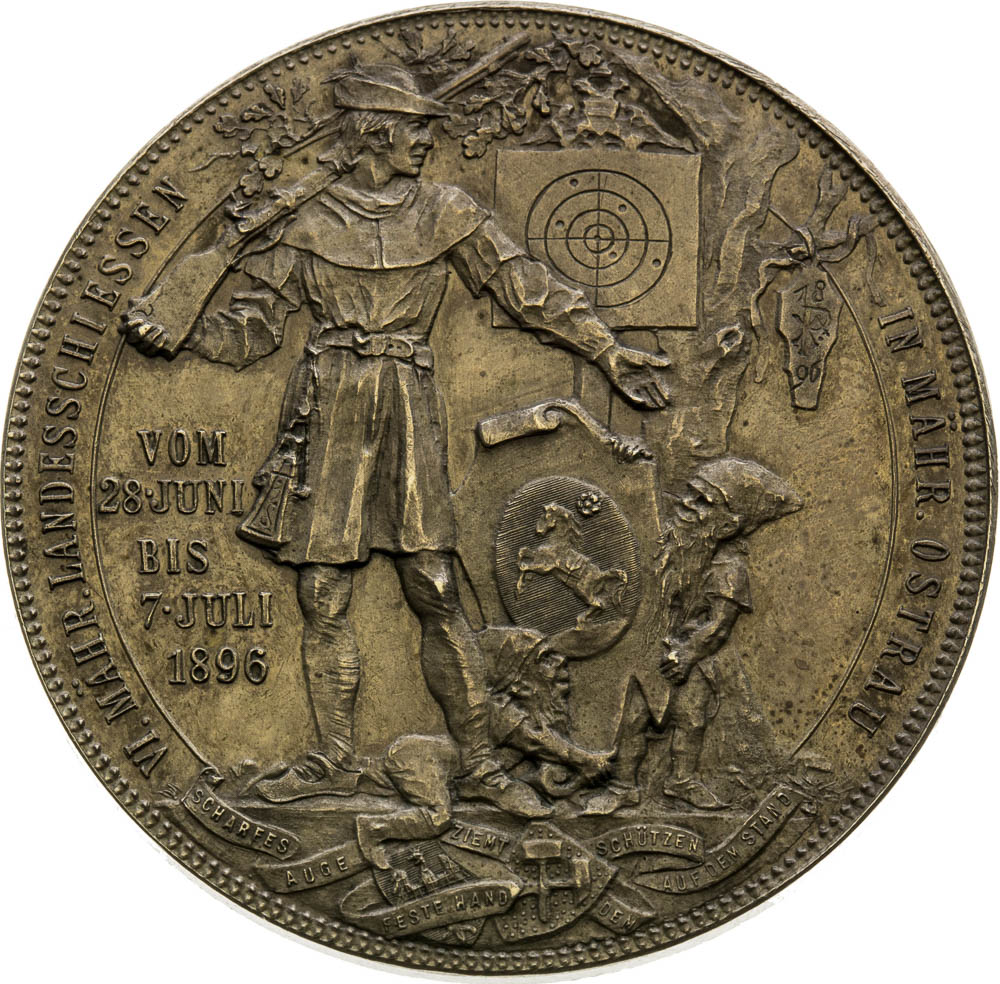Silver Medal 1896 (2 Gulden) - back