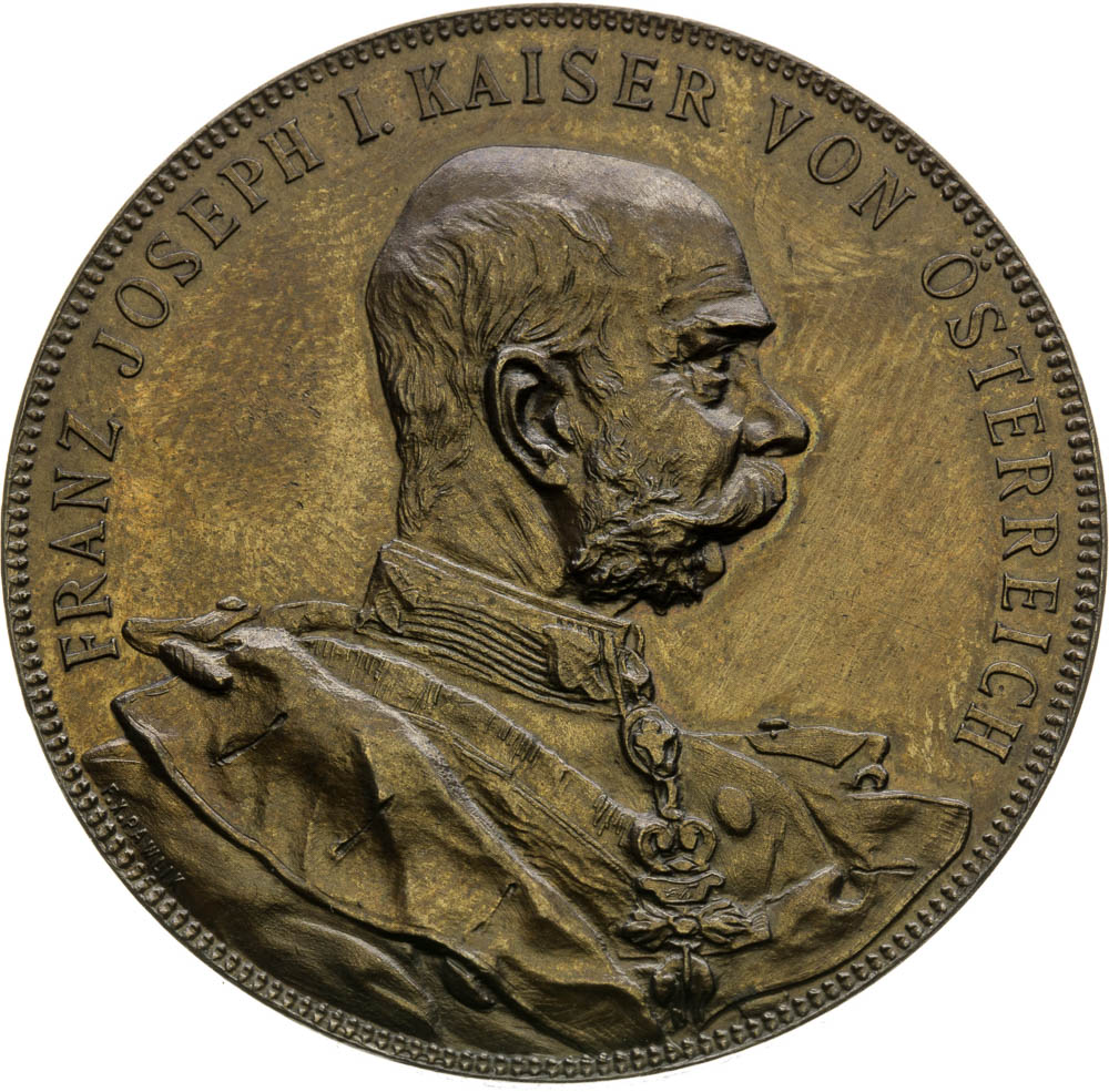 Bronze Medal 1896 (2 Gulden) - front