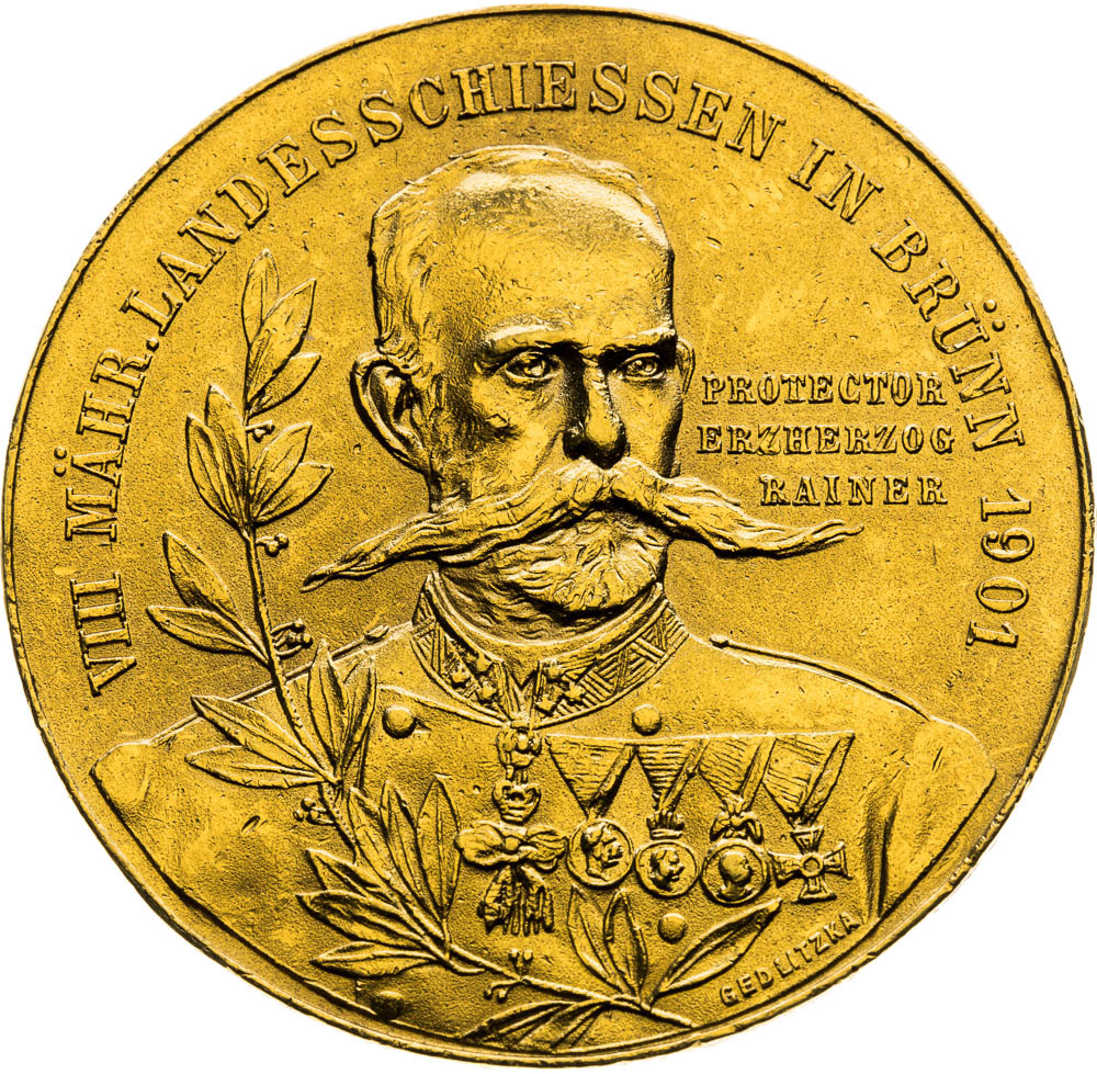 Gold Medal 1901 (4 Ducats) - front