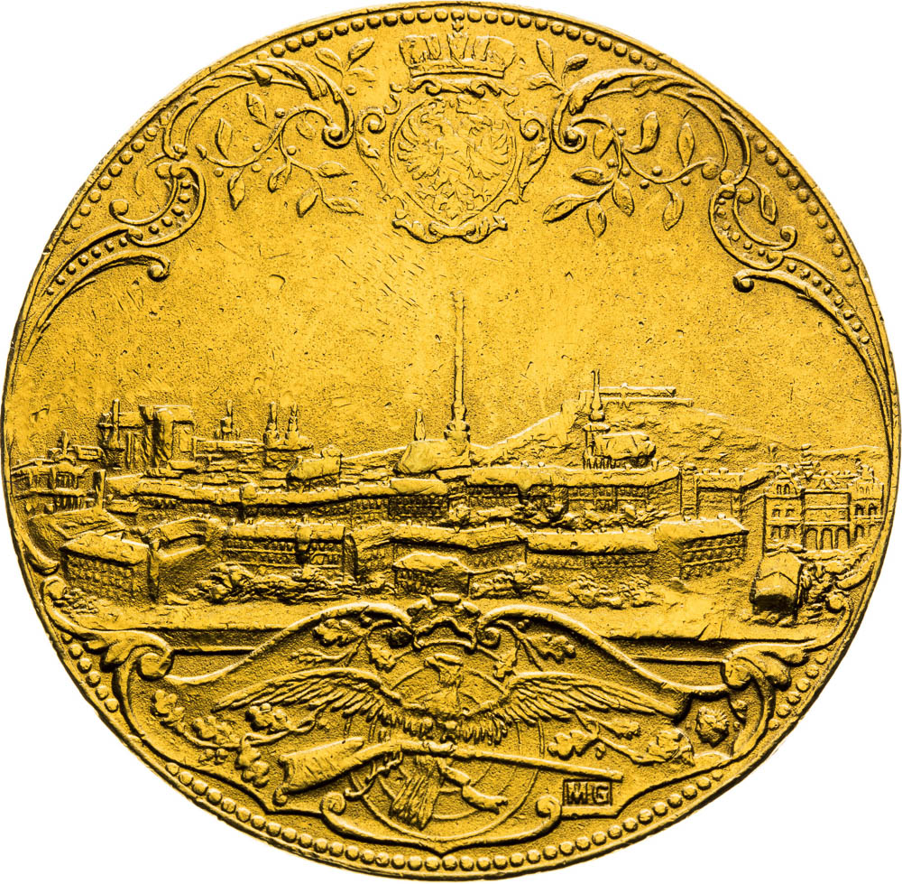 Gold Medal 1901 (4 Ducats) - back
