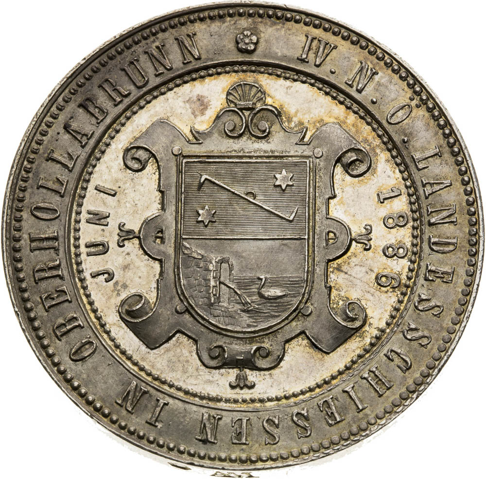 Silver Medal 1886 - back
