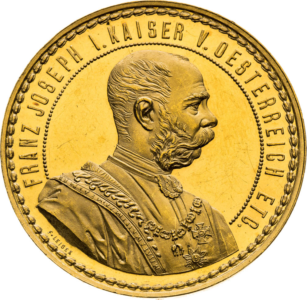 Gold Medal 1888 (4 Ducats) - front