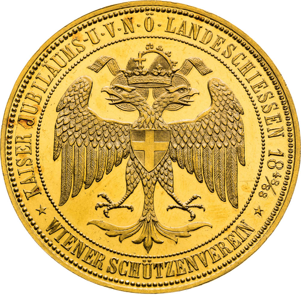 Gold Medal 1888 (4 Ducats) - back