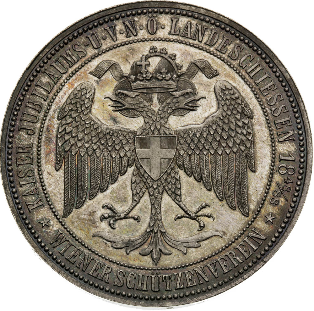 Silver Medal 1888 (2 Gulden) - back