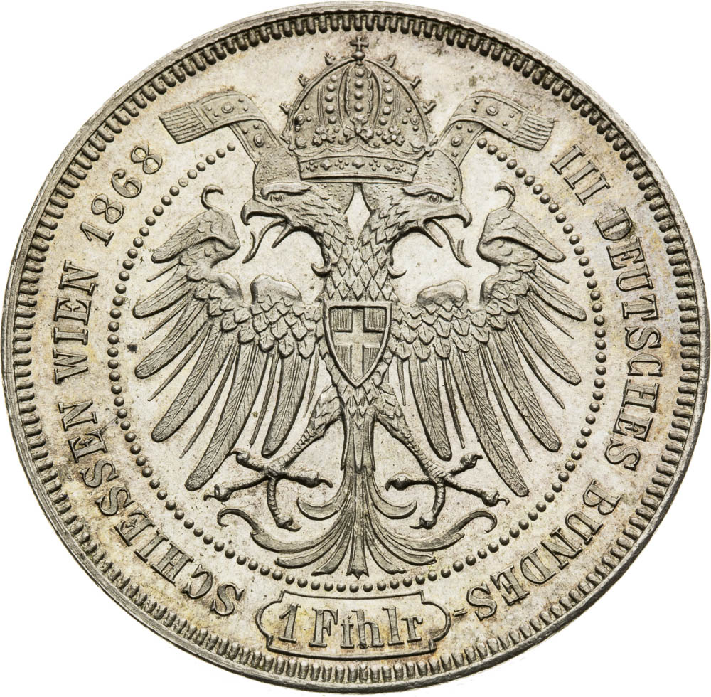 Silver Medal 1868 (Gulden) - front