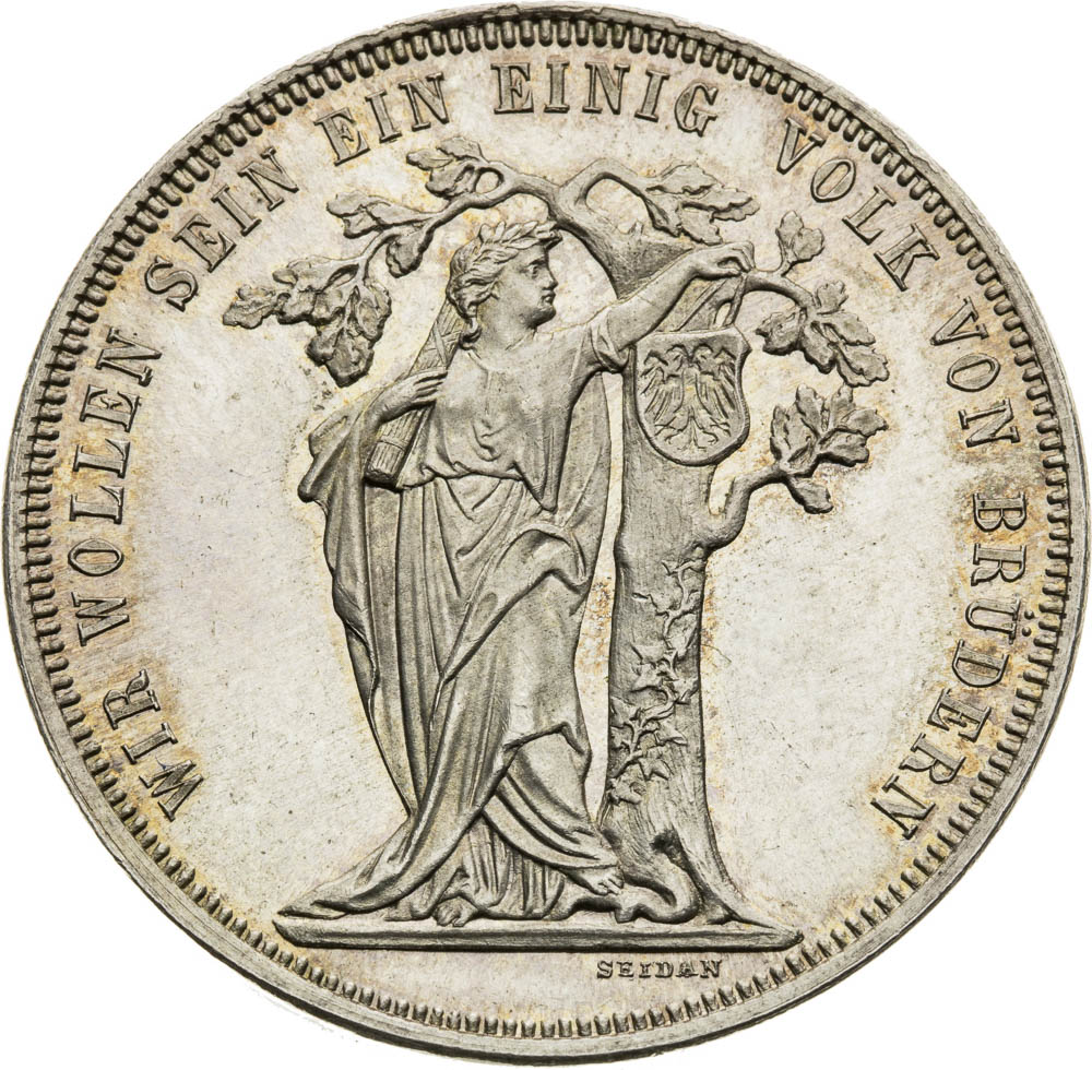 Silver Medal 1868 (Gulden) - back