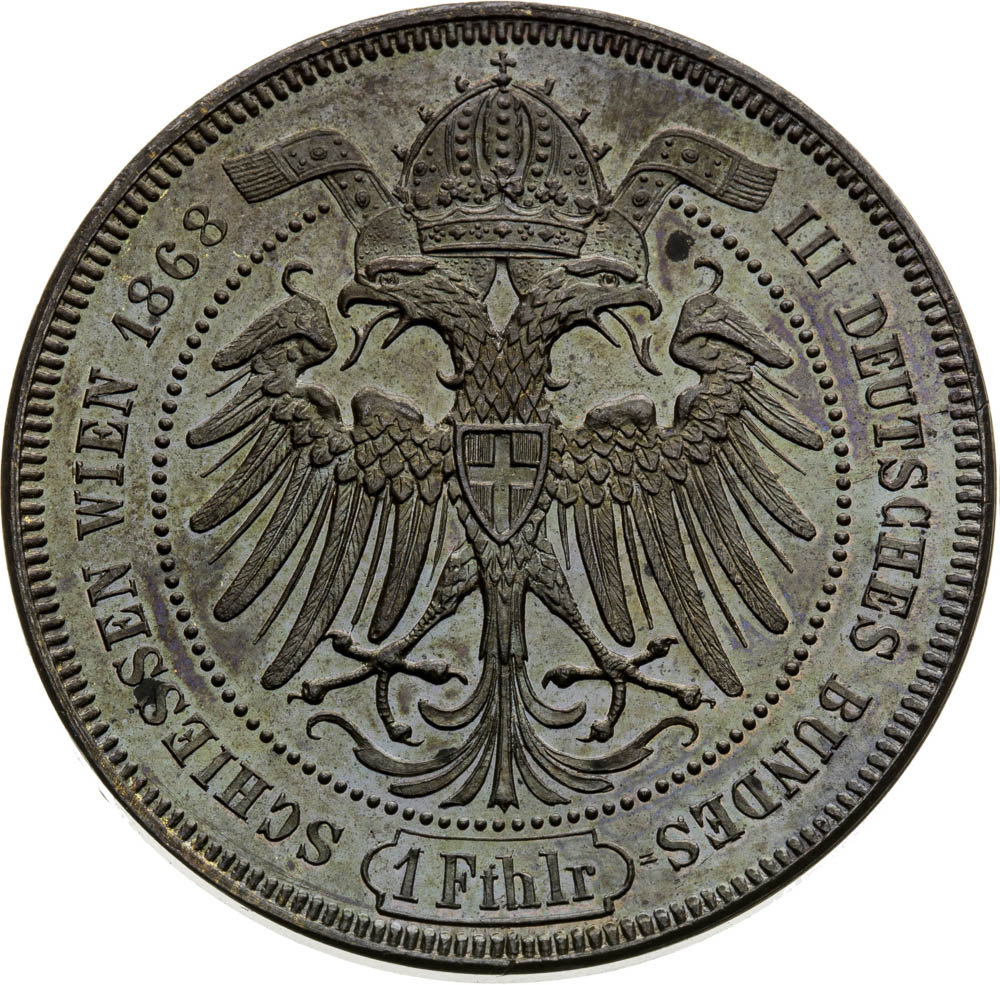 Bronze Medal 1868 (Gulden) - front
