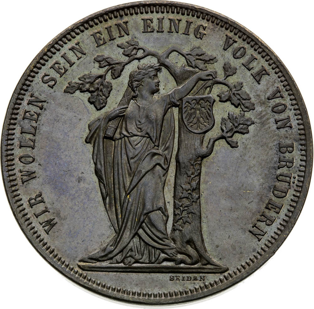 Bronze Medal 1868 (Gulden) - back