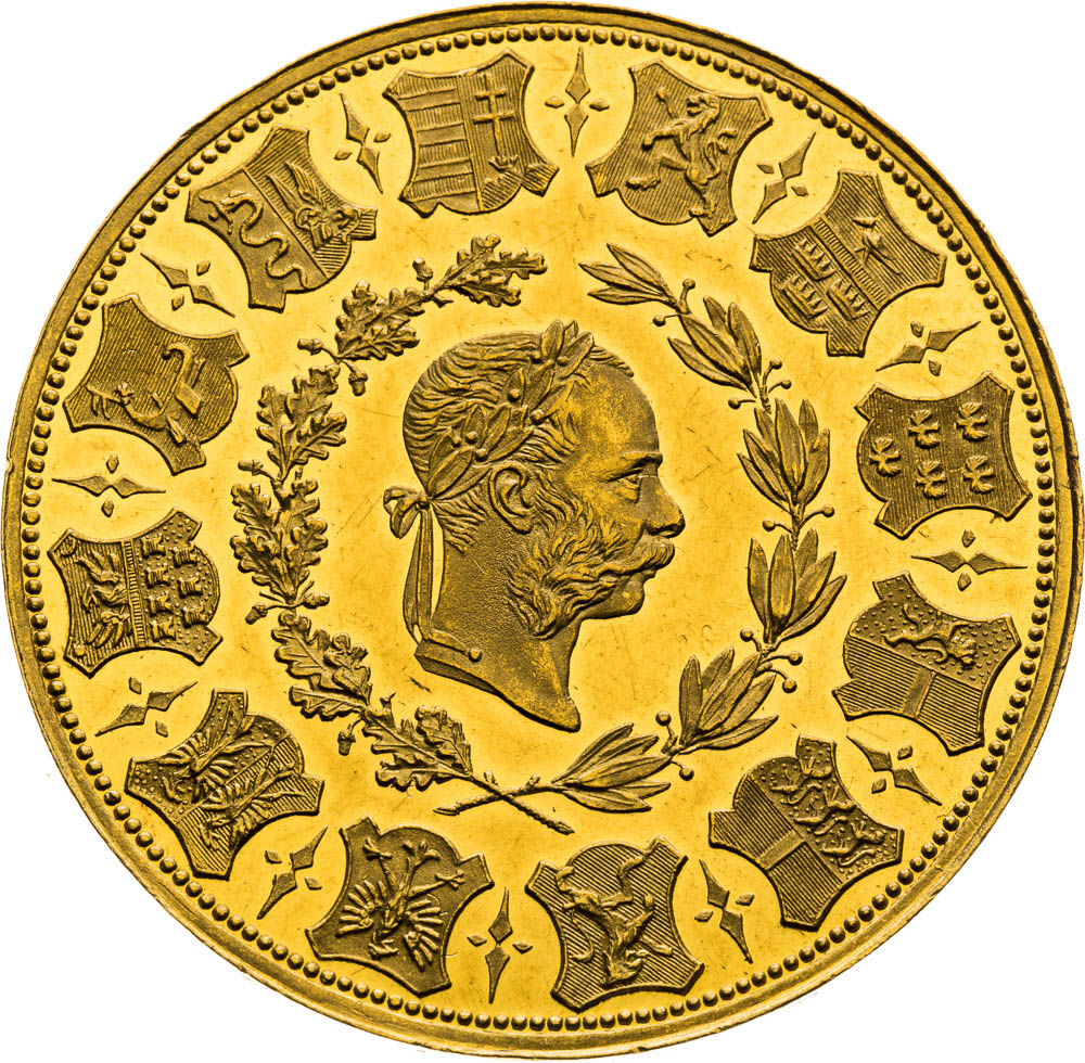 Gold Medal 1873 (4 Ducat) - front