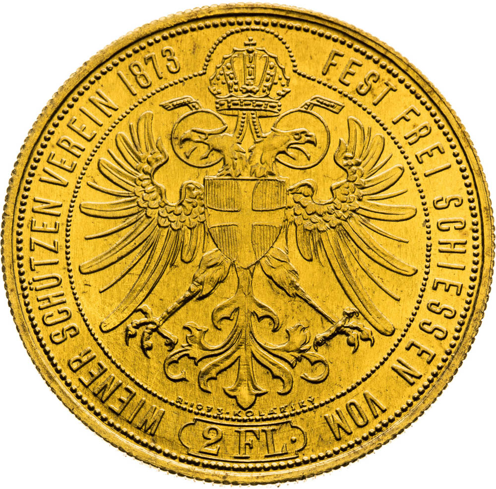 Gold Medal 1873/1973 (2 Gulden) - back