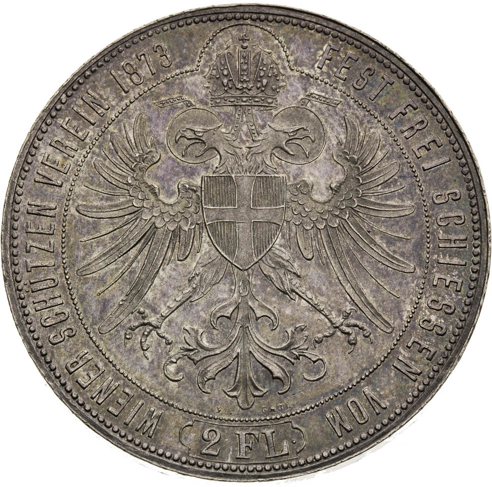 Silver Medal 1873 (2 Gulden) - back