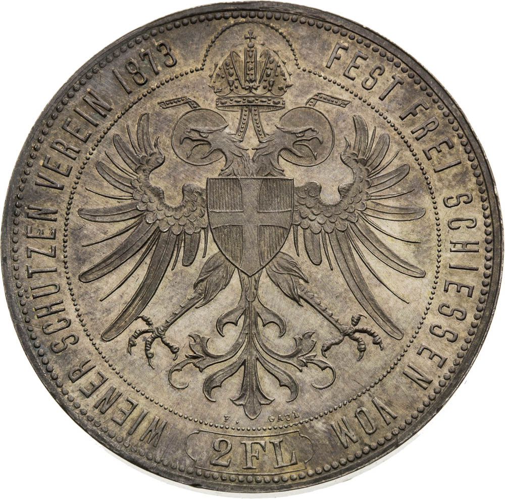 Silver Medal 1873 (2 Gulden) - back
