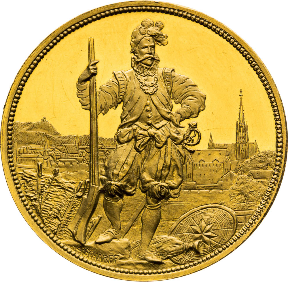 Gold Medal 1883 (5 Ducats) - front