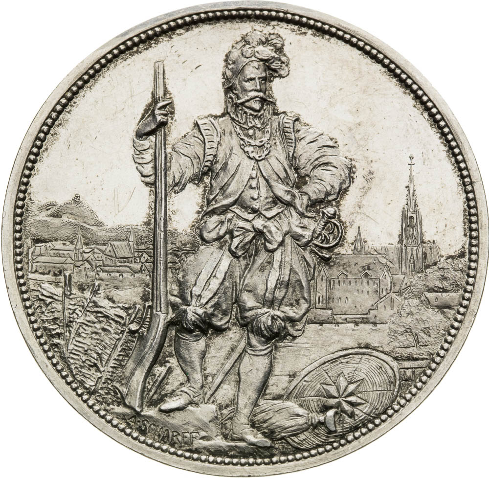 Silver Medal 1883 (2 Gulden) - front