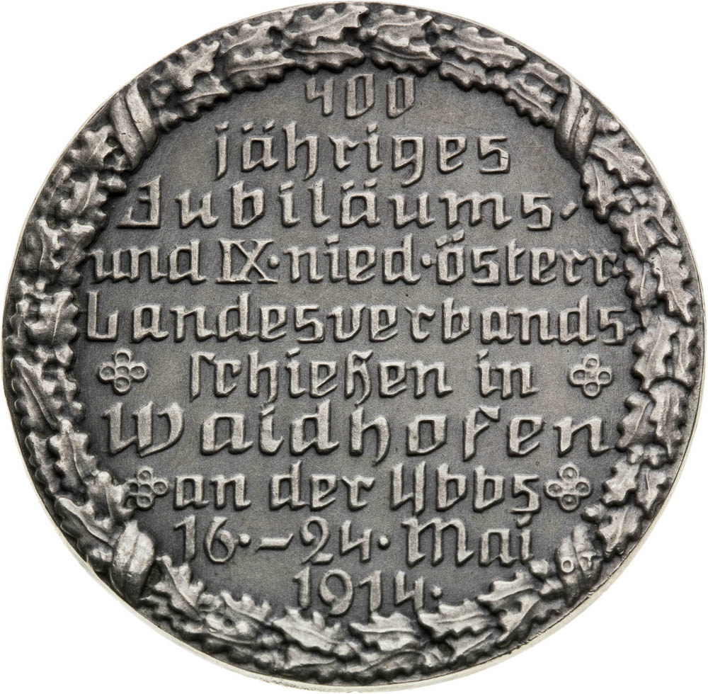Silver Medal 1914 - back