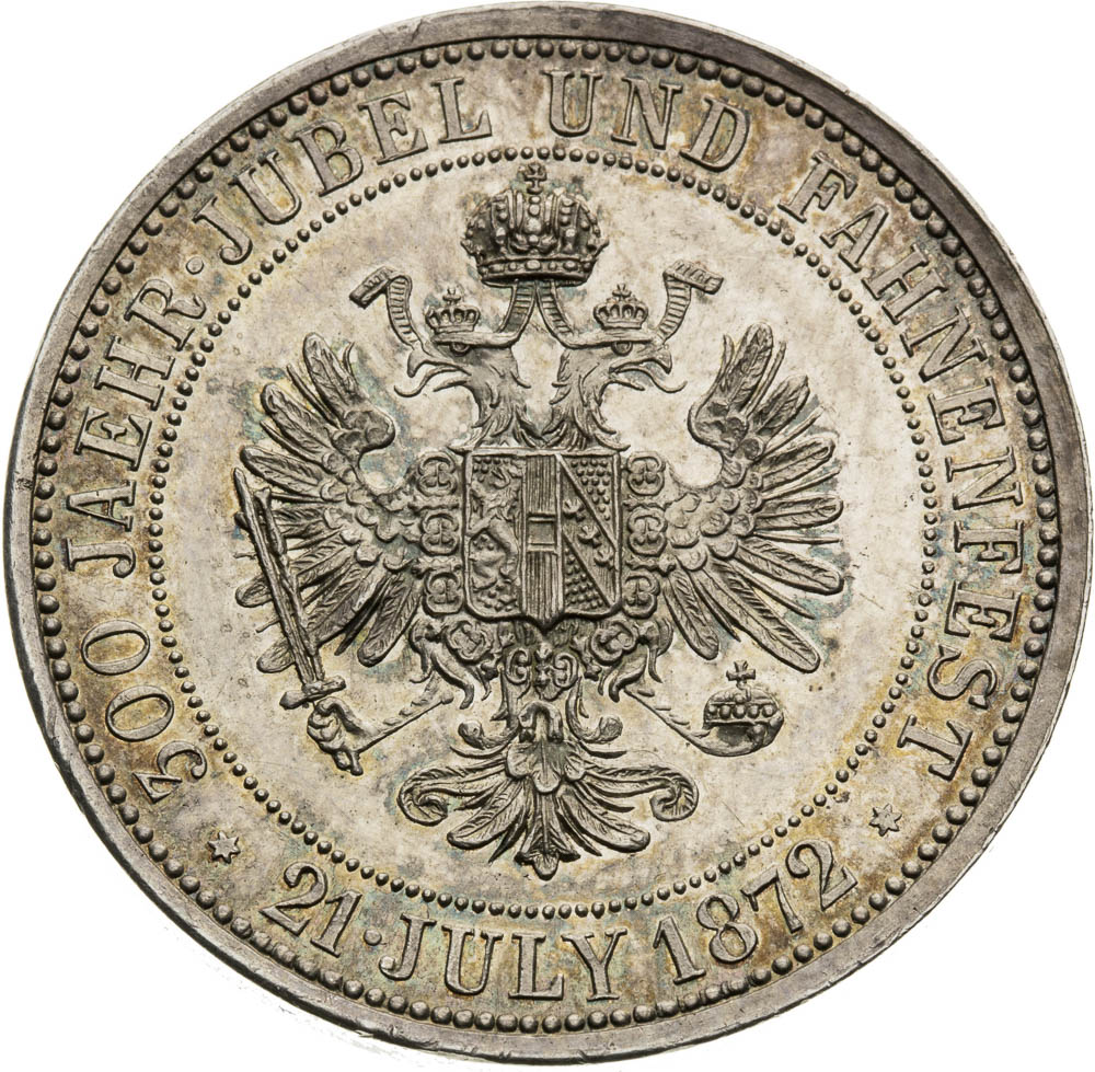 Silver Medal 1872 (Gulden) - front