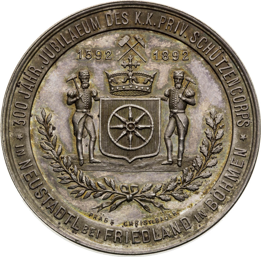 Silver Medal 1892 - back