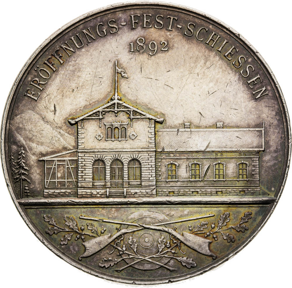 Silver Medal 1892 - back