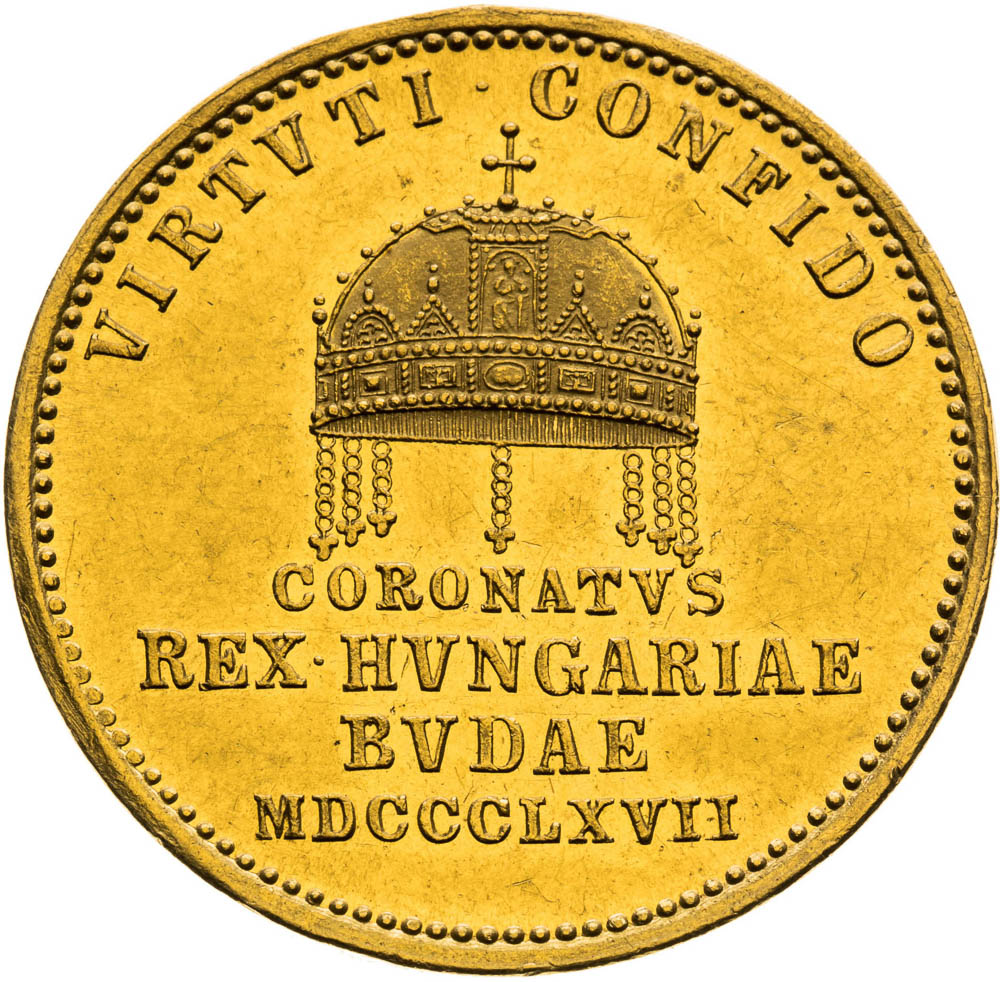 Gold Token 1867 (1 3/4 Ducats) - back