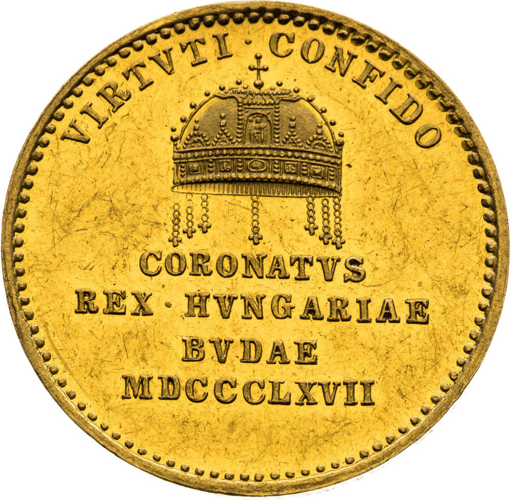 Gold Token 1867 (Ducat) - back