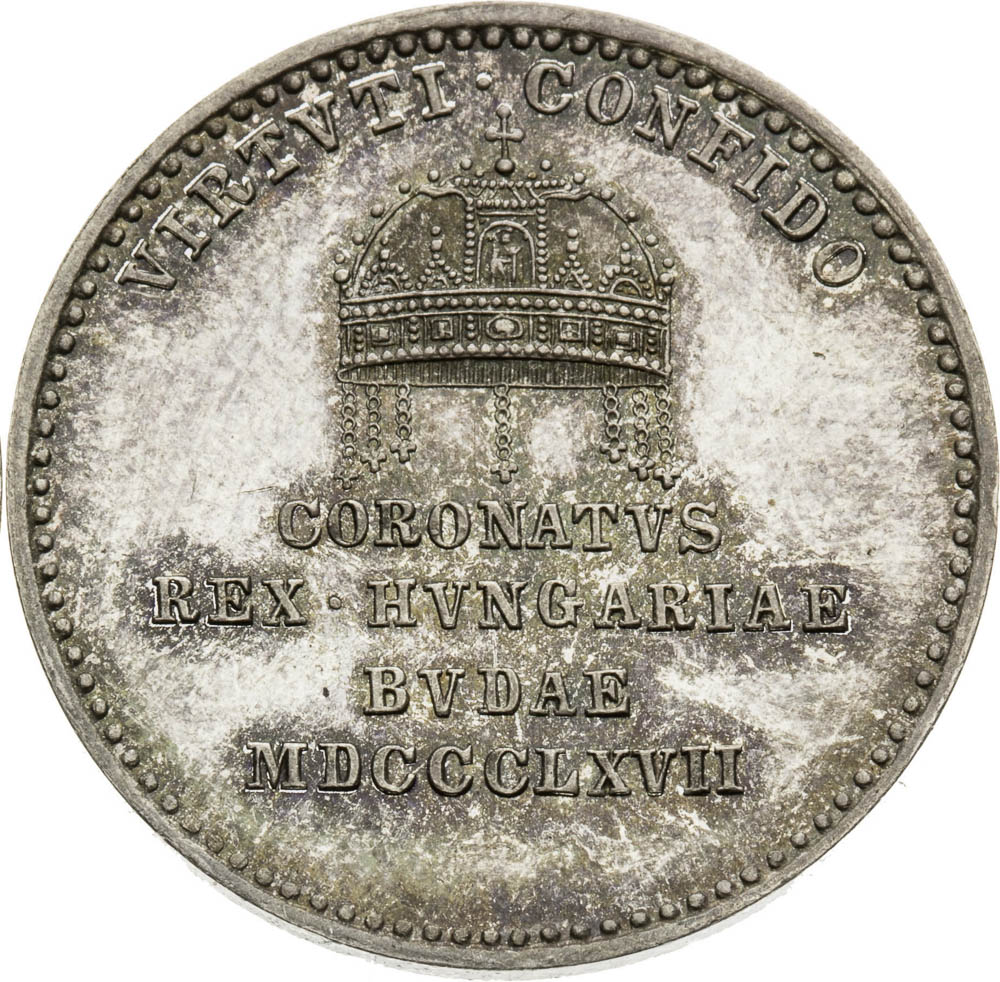 Silver Token 1867 - back
