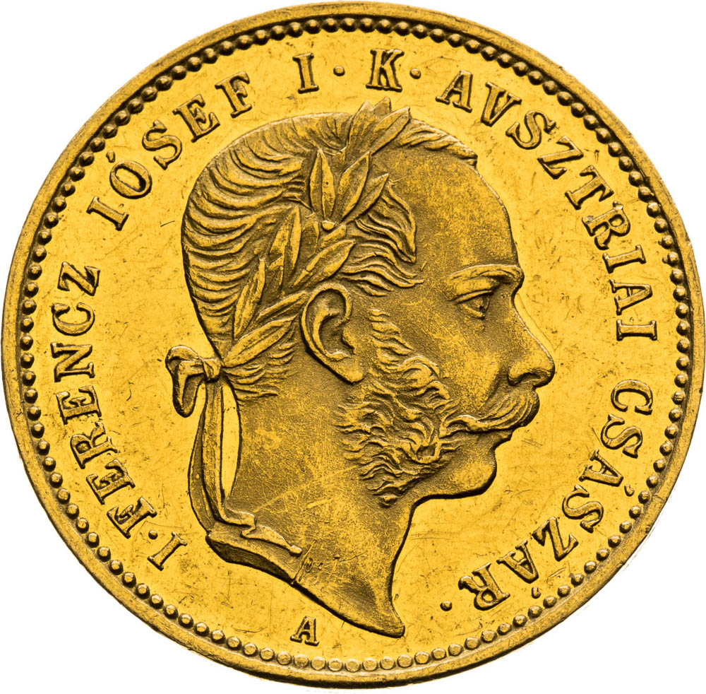 Gold Token 1867 (1 3/4 Ducats) - front