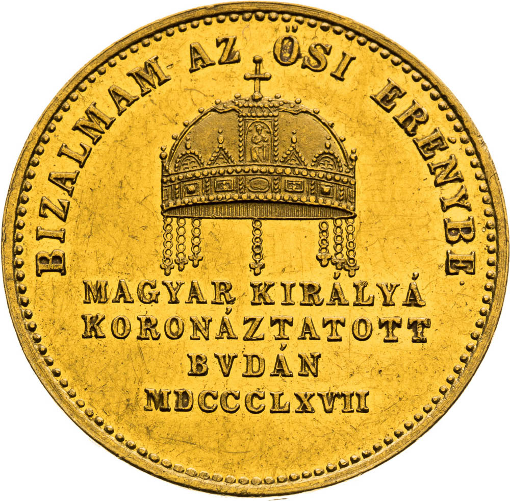 Gold Token 1867 (1 3/4 Ducats) - back