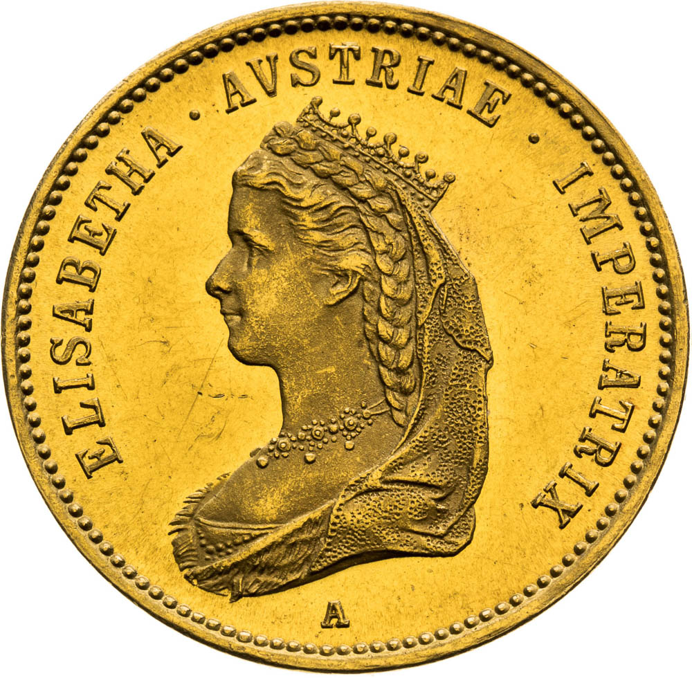 Gold Token 1867 (1 3/4 Ducats) - front