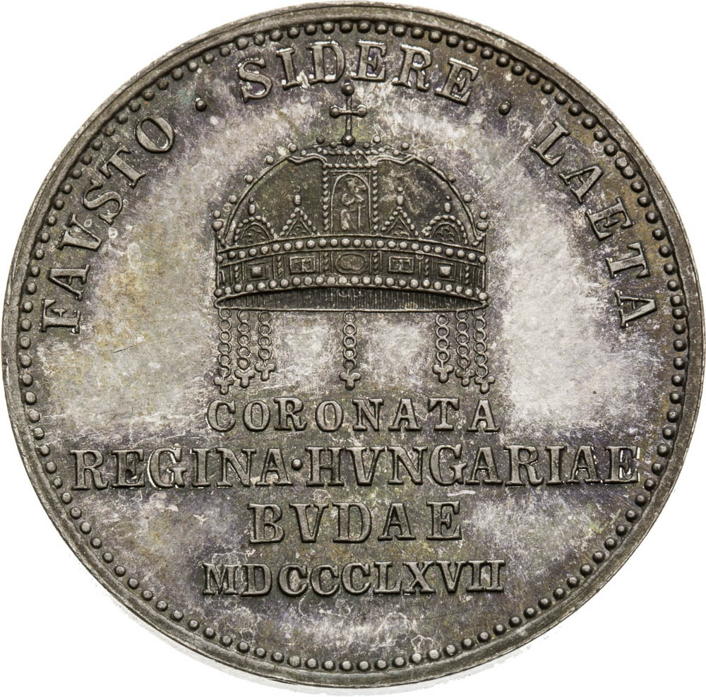 Silver Token 1867 - back