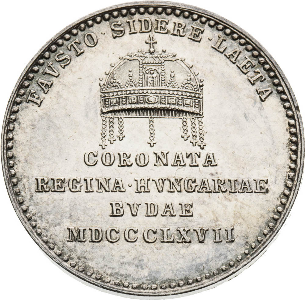 Silver Token 1867 - back