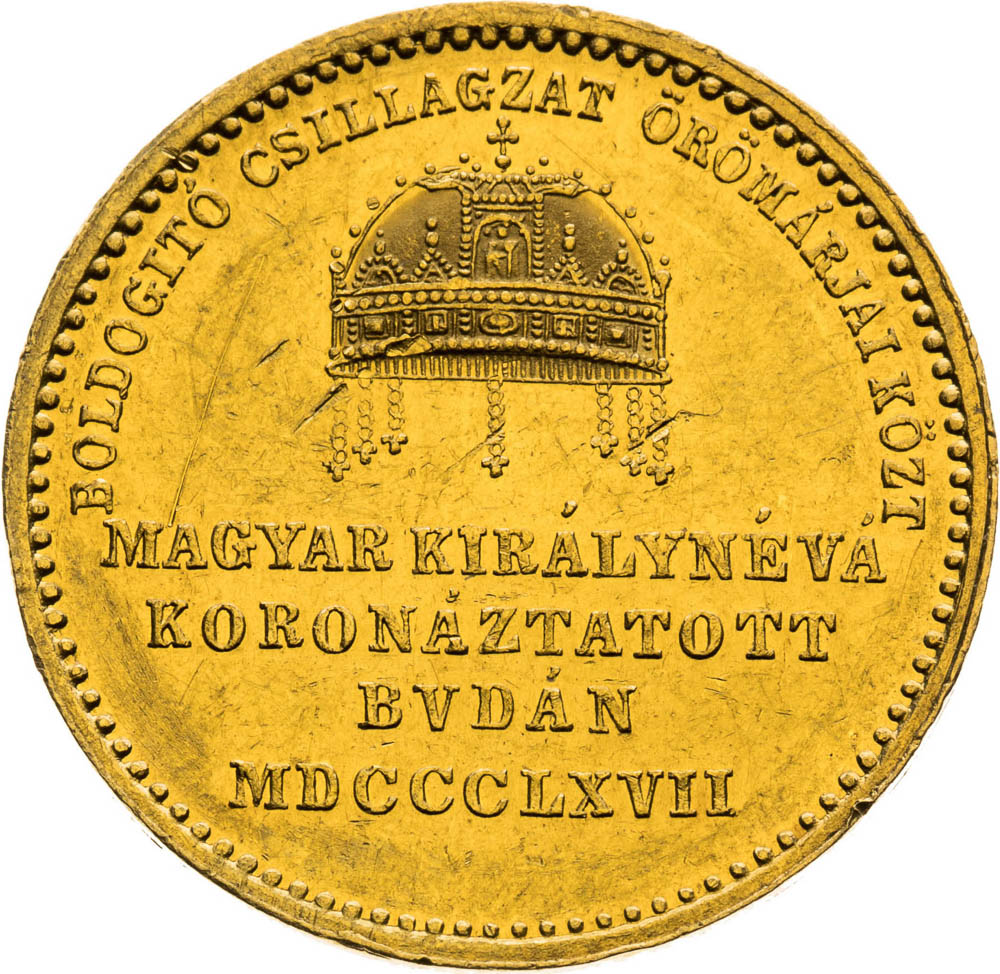 Gold Token 1867 (Ducat) - back