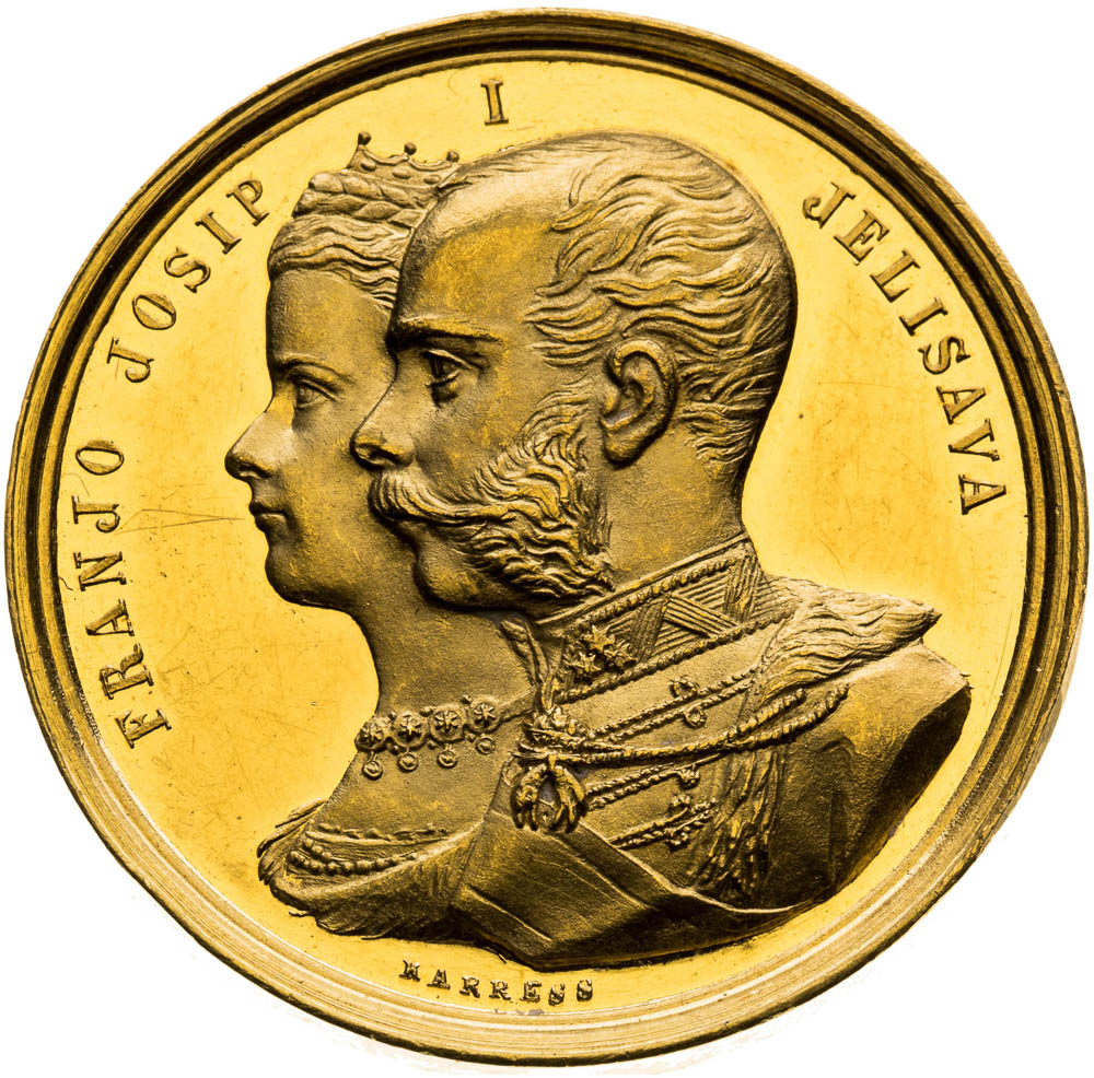 Gold Medal 1869 (5 Ducats) - front