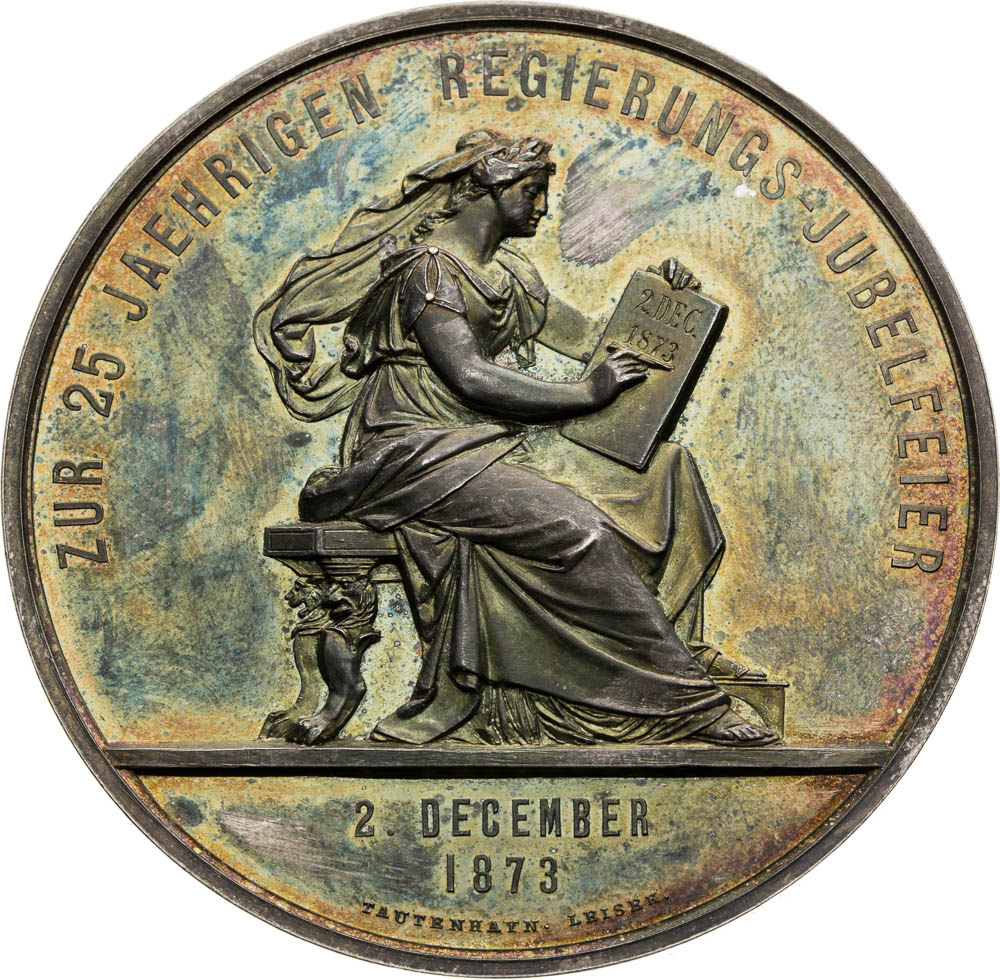 Silver Medal 1873 - back
