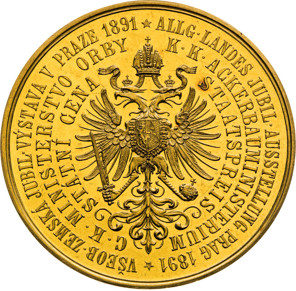 Gold Medal 1891 (10 Ducats) - back