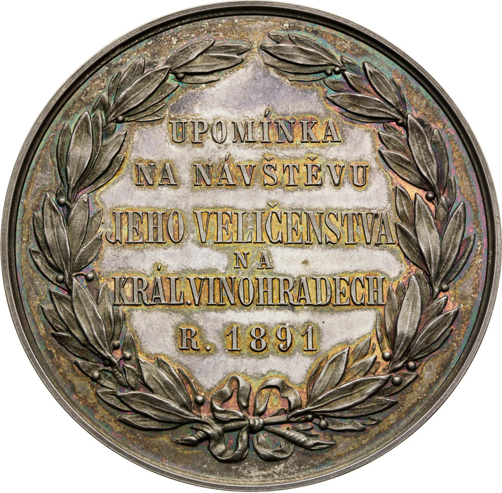 Silver Medal 1891 - back