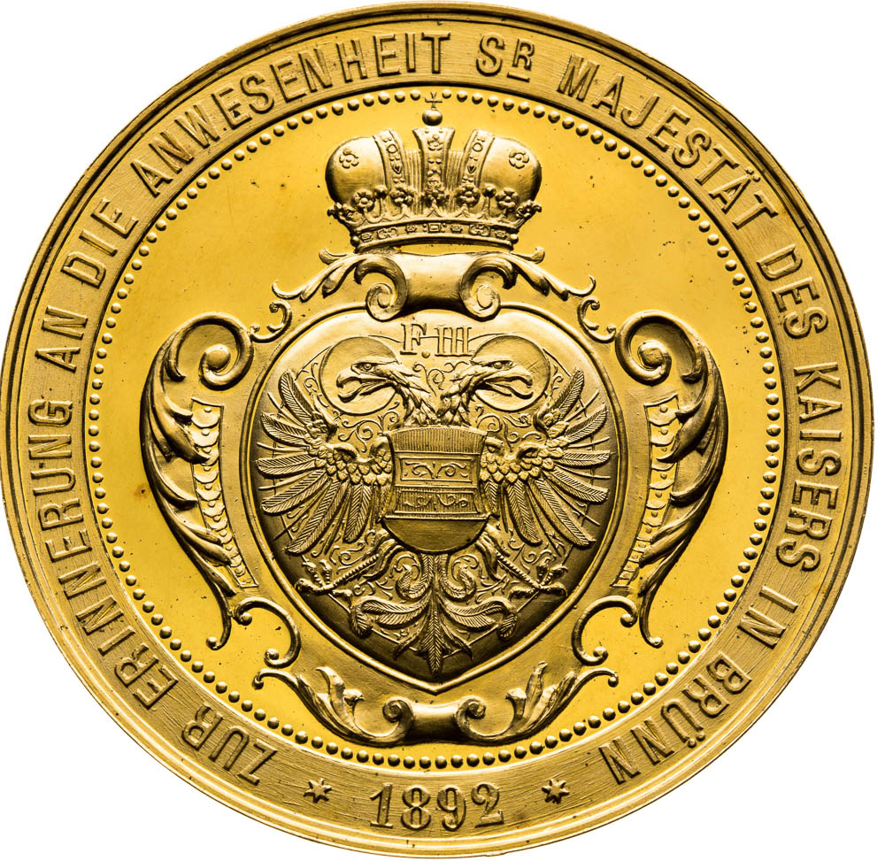 Gold Medal 1892 (25 Ducats) - back