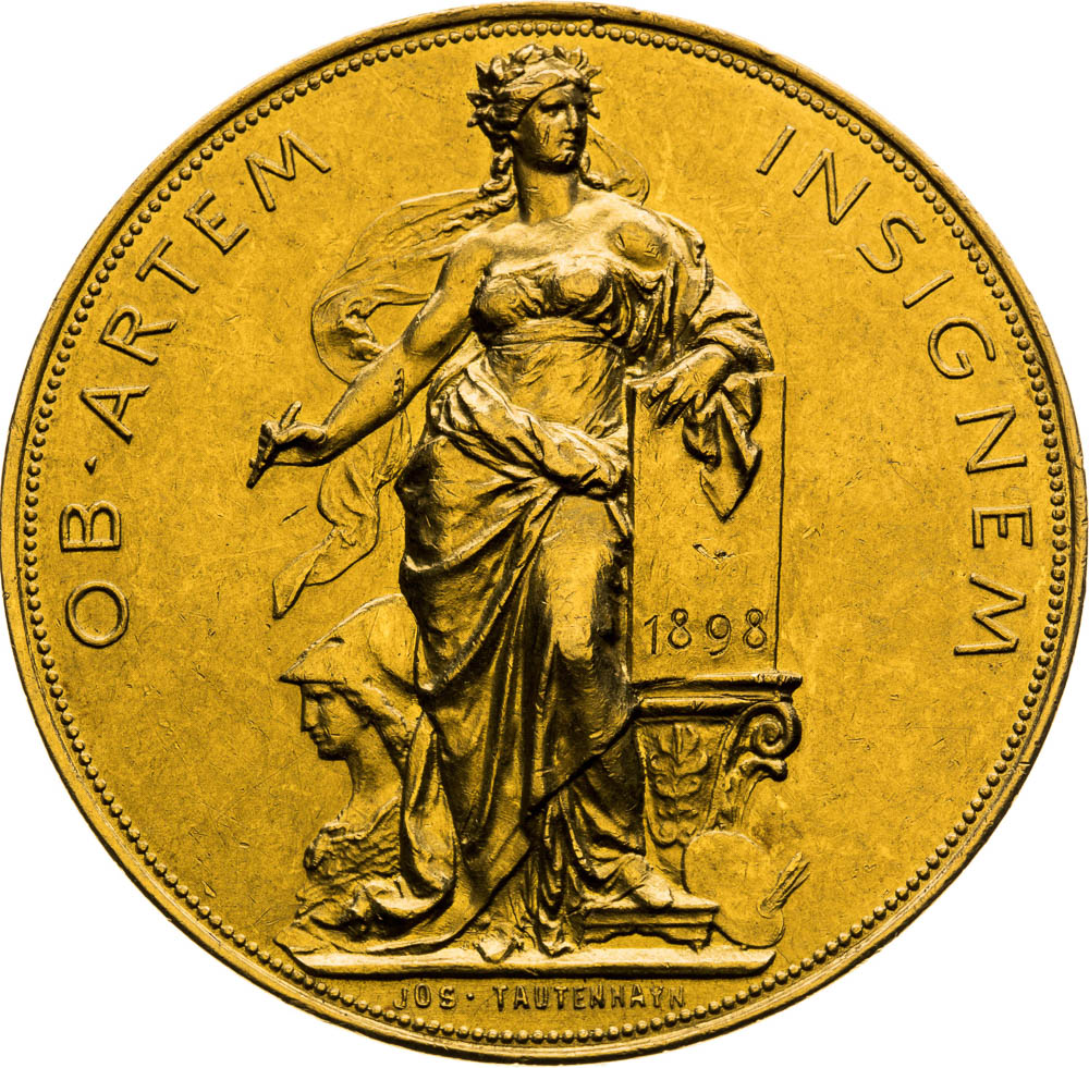 Gold Medal 1898 (8 Ducats) - back