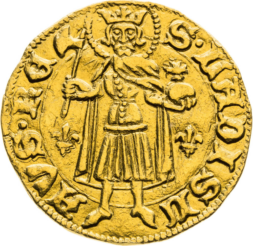 Goldgulden (1387) - back