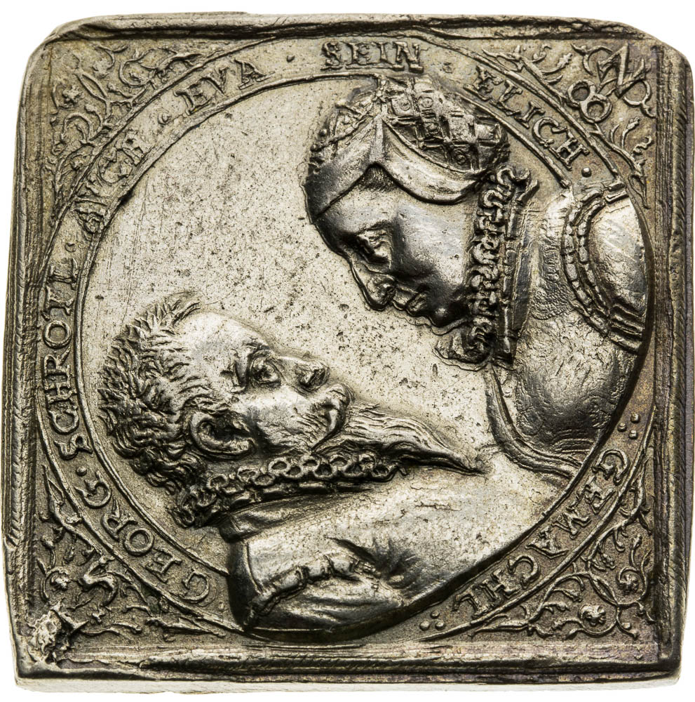 Strieborná medaila (klipa) 1582 - averz