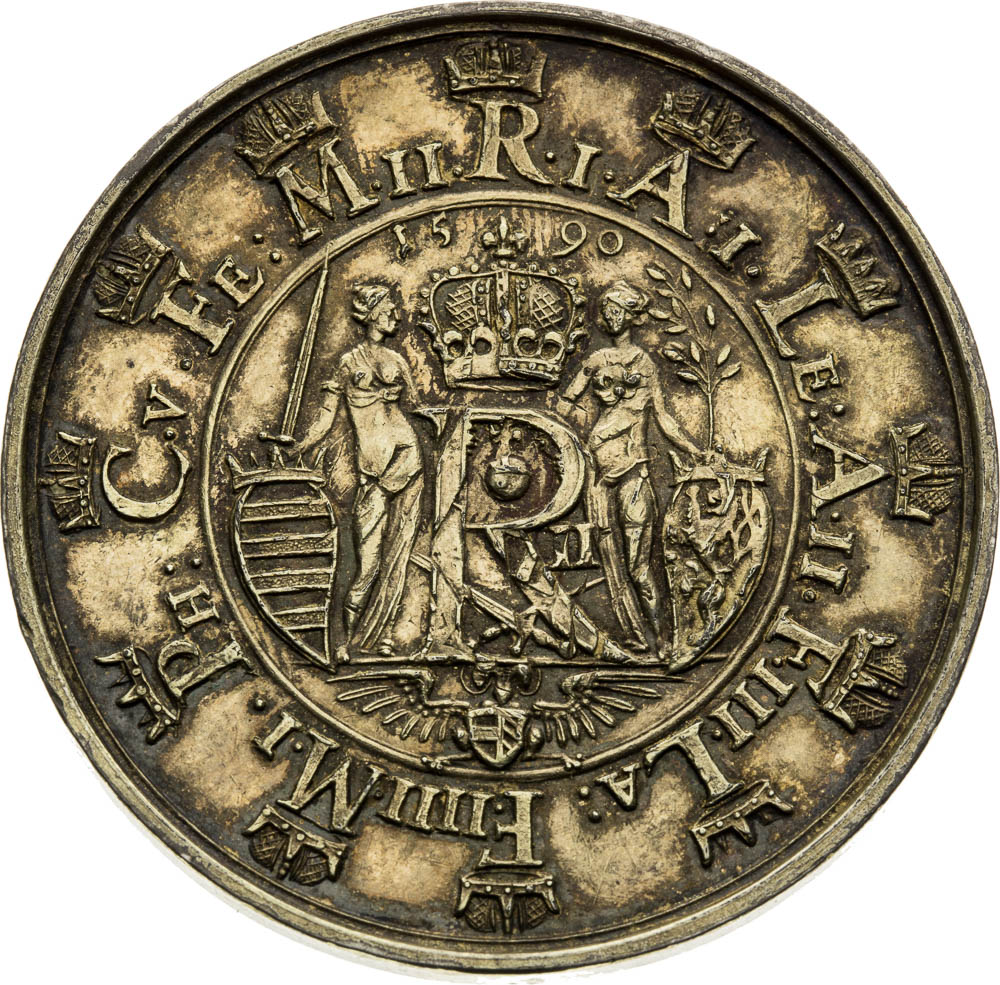 Strieborná medaila 1590 - reverz